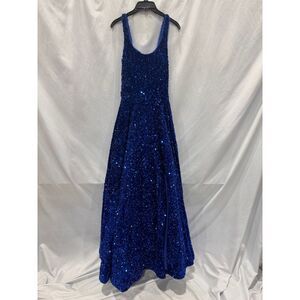 Amarra Women's Sequined Gown 88652 Royal Blue